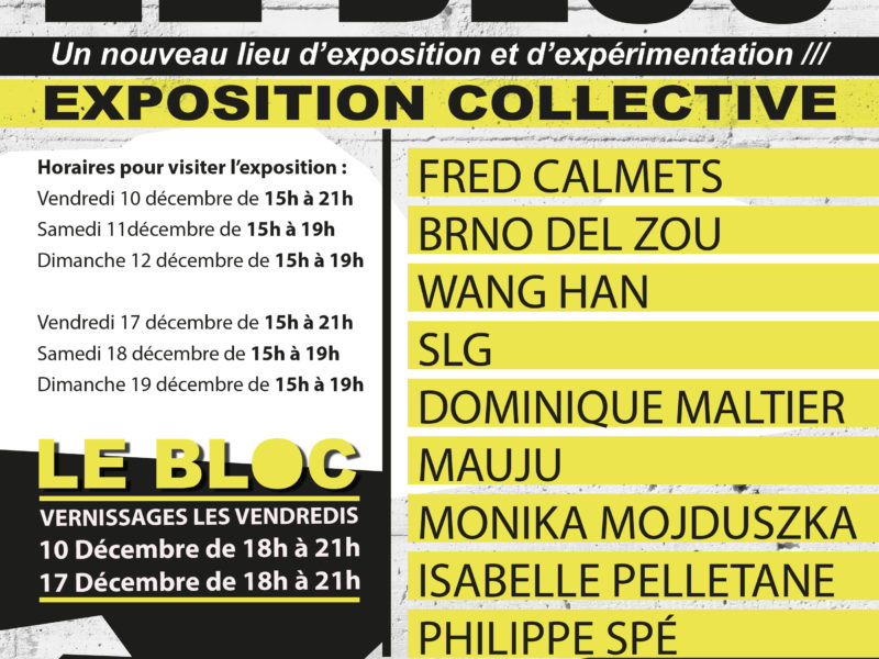 Expo collective, “Le Bloc” 2021 – POITIERS (FR)